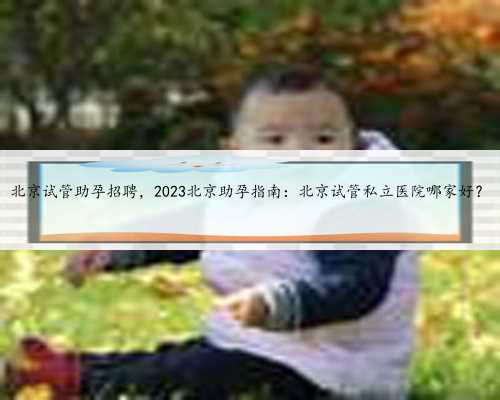 北京试管助孕招聘，2023北京助孕指南：北京试管私立医院哪家好？