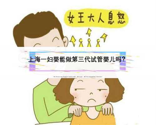 上海一妇婴能做第三代试管婴儿吗？