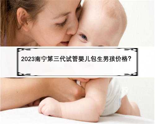 2023南宁第三代试管婴儿包生男孩价格？