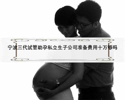 宁波三代试管助孕私立生子公司准备费用十万够吗